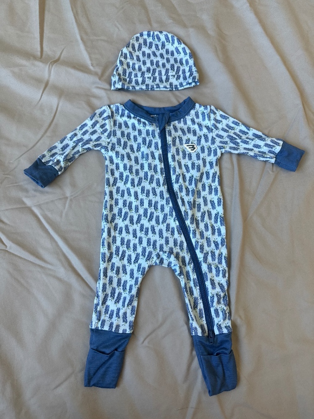 BURLEBO Newborn Zip-up Coverall